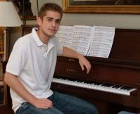 Chris Scherna at the piano